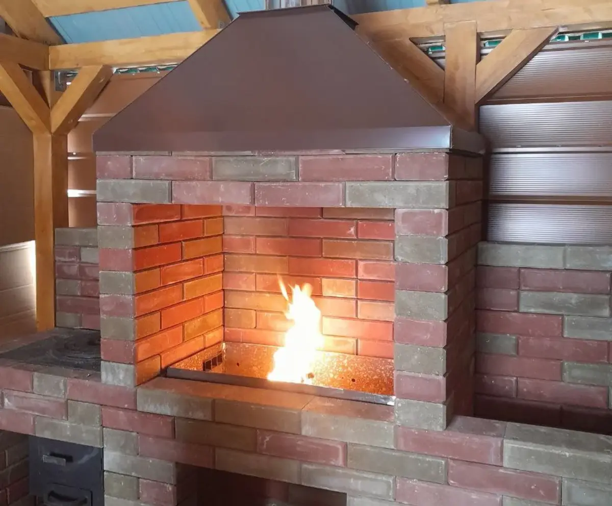 🔥 Мангальная зона для Альберта: надёжная печь под казан – после доработок огонь! 🍲🔧